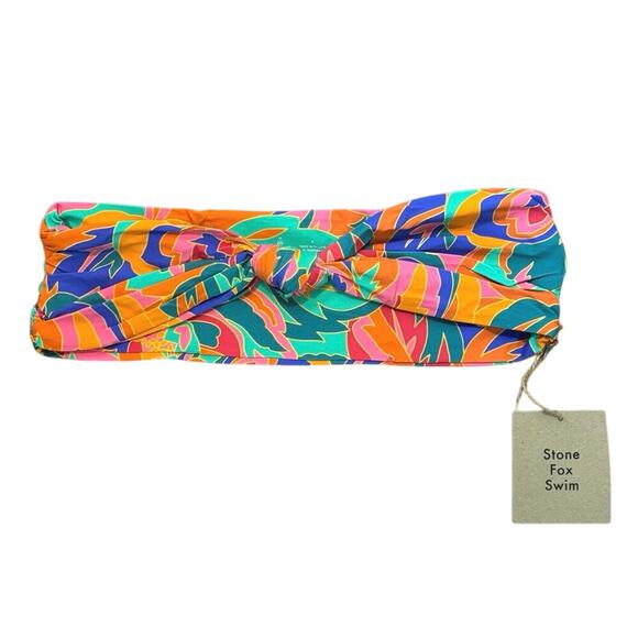 NWT Stone Fox Swim Stained Glass Lele Bikini Top Size XL - Picture 3 of 7